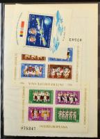 Románia gyűjtemény / tétel, főleg bélyegzett bélyegek a régiektől sorokkal, sok blokkal előnyomott a...