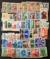 Románia gyűjtemény / tétel, főleg bélyegzett bélyegek a régiektől sorokkal, sok blokkal előnyomott a...