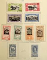 Románia gyűjtemény / tétel, főleg bélyegzett bélyegek a régiektől sorokkal, sok blokkal előnyomott a...