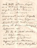 [Kézirat] Feszty Árpád (1856-1914) festőművész autográf levele ismeretlennek (1910 körül).
Kelt: Bu...