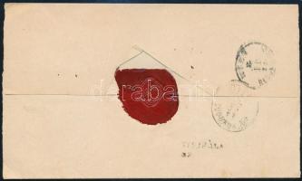 1871 Kőnyomat 15kr képbe fogazott friss bélyeg ajánlott levélen "GYŐR" - Wien