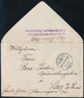 1915 Levél Keveváráról "2/2 Bruckenkompagni Zivilpostamt Kevevára" - Linz