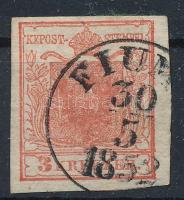 1850 3kr HP I kiemelt középrész "FIUM(E) 1852"