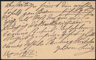 1912 Díjjegyes levelezőlap "VÁGSZIKLÁS" postaügynökségi bélyegzéssel Bécsbe