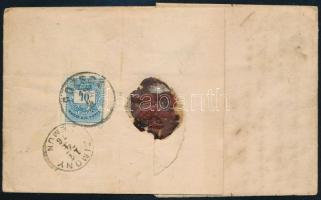 1876 Színes számú 5kr + 10kr ajánlott levélen Szerbiába "POZEGA" - "ZIMONY" - Be...