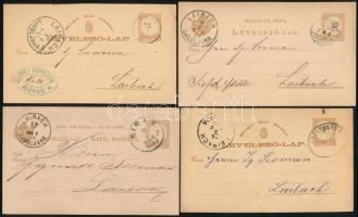 20 db futott régi magyar díjjegyes