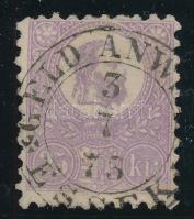 1871 Kőnyomat 25kr IV. tipus eszéki pénzutalvány bélyegzéssel (60.000)