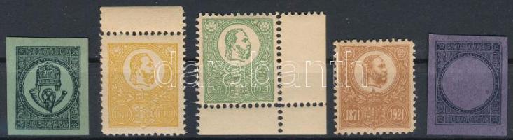 1921 A jubileumi kiadás 5 bélyege