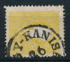 1858 2kr II. élénk sárga, "(NA)GY-KANISA"