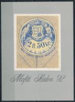 1992 MAFITT szalon emlékív 328. sorszámmal hozzá a kiállítás katalógusa