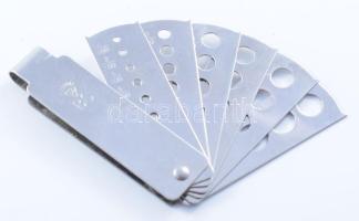 Gyémánt karátméret mérő, tokjában