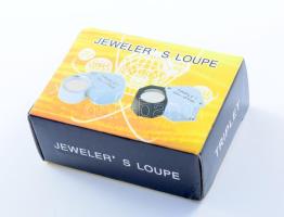 Ékszerész lupé, 30x, eredeti dobozában