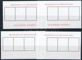 2010 Hunfila 4 db ajándék emlékív