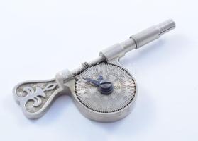 Régi fordulatszám mérő, fém, h: 11 cm