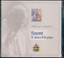 2020 100 éve született Szent II. János Pál pápa bélyegszett