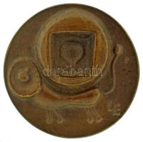 Ligeti Erika (1934-2004) DN "Oroszlán hava" bronz emlékérem (40mm) T:AU