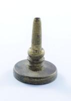 Dr Henneberg Géza ügyvéd Zombor bronz pecsételő, h: 5 cm