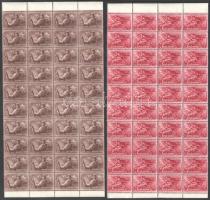 1953 Sztálingrád sor 40-es ívdarabokban, vízjelre átnézetlen (24.000)