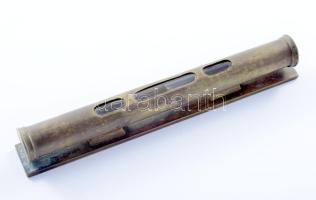 Antik réz vízszint mérő, h: 15,5 cm