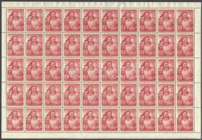 1952 Békekongresszus hajtatlan teljes ívsor, vízjelre átnézetlen (25.000)