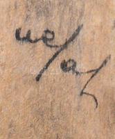 Antik kád hőmérő, h: 29,5 cm