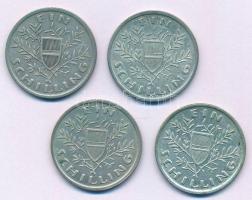 Ausztria 1925. 1Sch Ag (4x) T:XF,VF
Austria 1925. 1 Schilling Ag (4x) C:XF,VF
Krause KM#2840