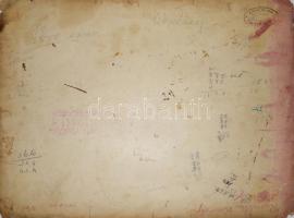 cca 1900 Szecessziós stílusú reklámok, színes, litografált tábla a Der praktische Schildermaler c. k...