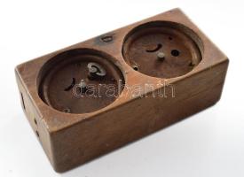 Weisz Lajos antik sakkóra, kopással, nem kipróbált, 15x7 cm