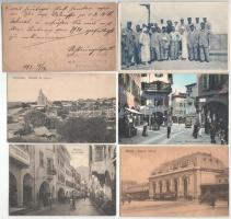 9 db RÉGI képeslap: 6 külföldi város, 3 motívum / 9 pre-1945 postcards: 6 foreign town, 3 motive postcards