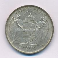 1939. 5P Ag "Horthy balra" kapszulában T:XF, patina Adamo P8.2