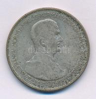 1930. 5P Ag "Horthy jobbra" T:F, patina Adamo P8