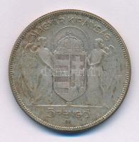 1930. 5P Ag "Horthy jobbra" T:F, patina
Adamo P8