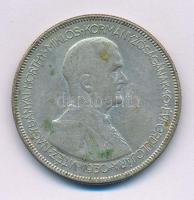 1930. 5P Ag "Horthy jobbra" enyhén hajas T:VF,F, kis patina Adamo P8