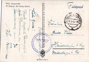 1943 Ein Panzer-Fahrer. Unsere Panzerwaffe / WWII German Wehrmacht motorized forces, tank driver s: ...