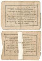 1849. 30kr "Kossuth bankó" (3x) T:VG,G egyik ragasztott
Adamo G103