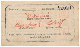 1920. Budapest 20f "Egyesült Izzólámpa Villamossági Gyár" lyukasztás nélkül T:F Adamo BUC-...