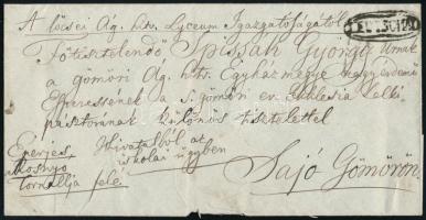 1846 Ex offo "LEUTSCHAU" - Sajó Gömör