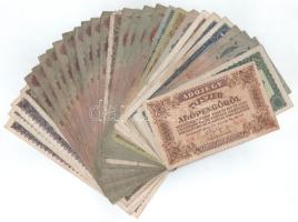 Vegyes, 30db-os Pengő bankjegytétel, közte 1945. 50P "D 004 042499" T:F,VG