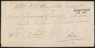 1846 Ex offo "M:VÁSÁRHELY" - Péts