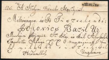 1847 Ex offo "v:MUNKÁTS" - Unghvár