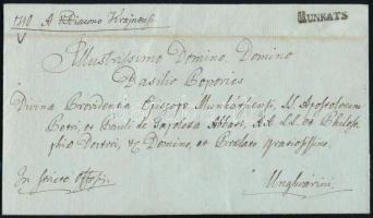 1842 Ex offo "MUNKÁTS" - Unghvár