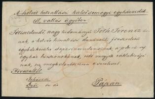 1843 Ex offo "N:DOROG" - Pápa