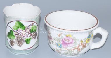 12 darab klf retro és régi bögre, emlékbögre, tejfölös bögre komatál, közte sérült