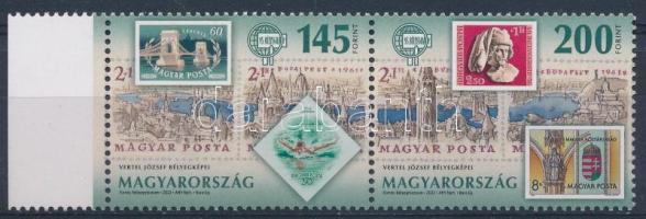 2022 Bélyegnap 145Ft + 200Ft ívszéli pár "A Magyar Posta Zrt. köszönti a MABÉOSZ tagjait!"...