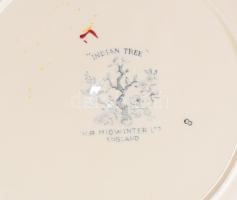 "Indian Tree" angol dísztál, jelzett, hibátlan, d: 25 cm