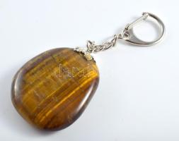 Tigrisszem, kulcstartó résszel, 4x3,5 cm