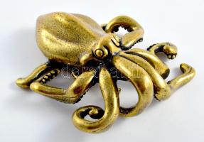 Sárgaréz polip figura, m: 5 cm