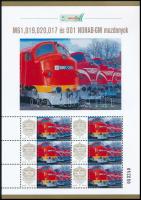 2025 M61, 019, 020, 017 és 001 NOHAB-GM mozdonyok hatos kisív dísztokban