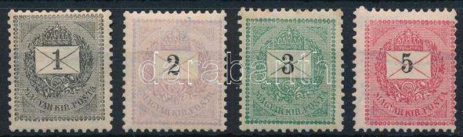 1898 4 klf bélyeg (3kr rozsda / stain)