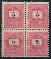 1898 5kr négyestömb